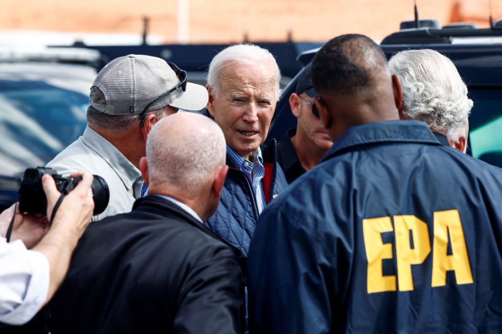 U.S. President Joe Biden visits South Carolina in the wake of Hurricane Helene