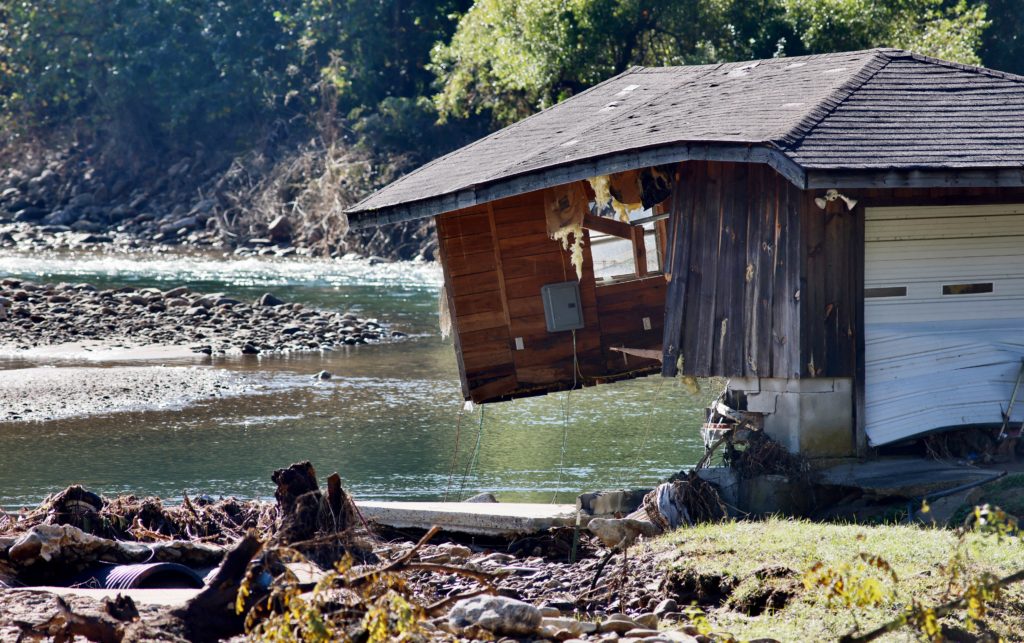 Aftermath of Hurricane Helene in North Carolina