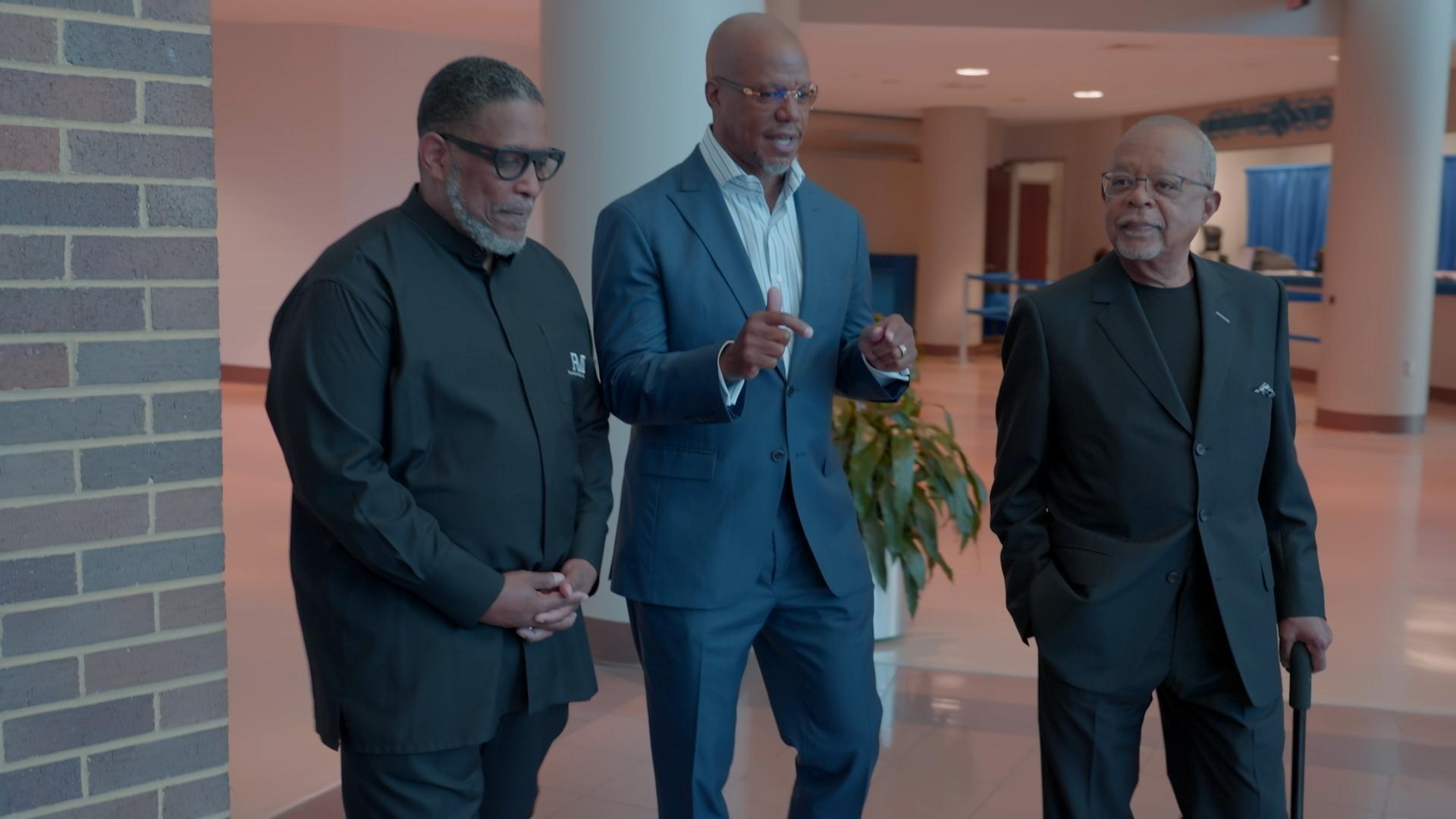 Henry Louis Gates, Jr.,Bishop Rudolph McKissick, and Rev. William Curtis at Hampton University