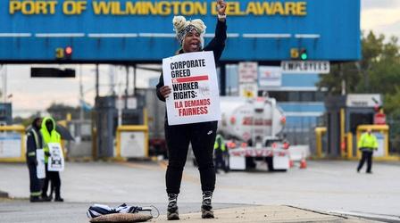 Video thumbnail: PBS News Hour What the dockworkers strike means for U.S. consumers