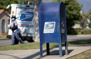 FILE PHOTO: A United States Postal Service (USPS) mailbox is pictured in Pasadena