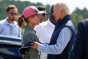 U.S. President Joe Biden visits South Carolina in the wake of Hurricane Helene