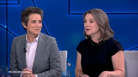 Video thumbnail: PBS News Hour Tamara Keith and Amy Walter on the Walz-Vance debate