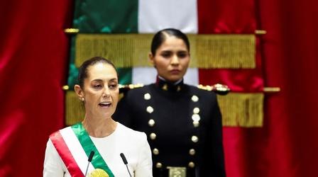 Video thumbnail: PBS News Hour News Wrap: Claudia Sheinbaum sworn in as Mexico's president