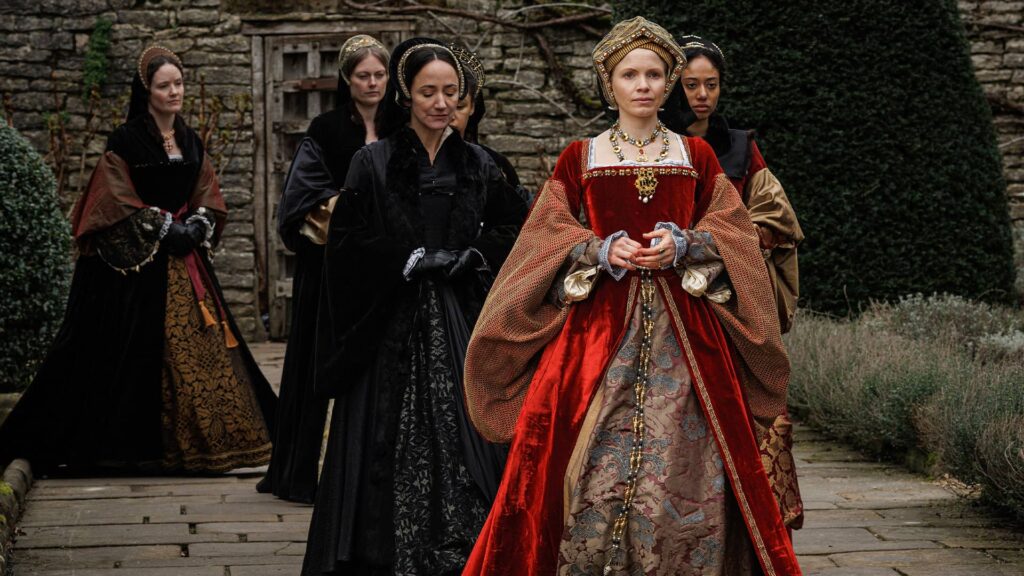 Jane Seymour (Kate Phillips) Gregory Cromwell (Charlie Rowe) in Wolf Hall: The Mirror and the Light